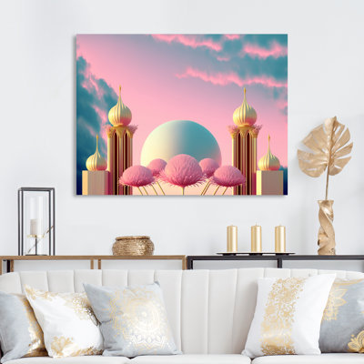«Futuristic Tuquoise Globe Mystery», reproduction sur toile