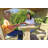 Breslyn 212cm W x 144cm D Solid Wood Arbour with Bench in Brown