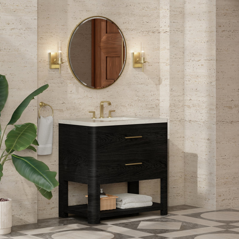 Meuble-lavabo simple l 36 po Lucian, Siberian