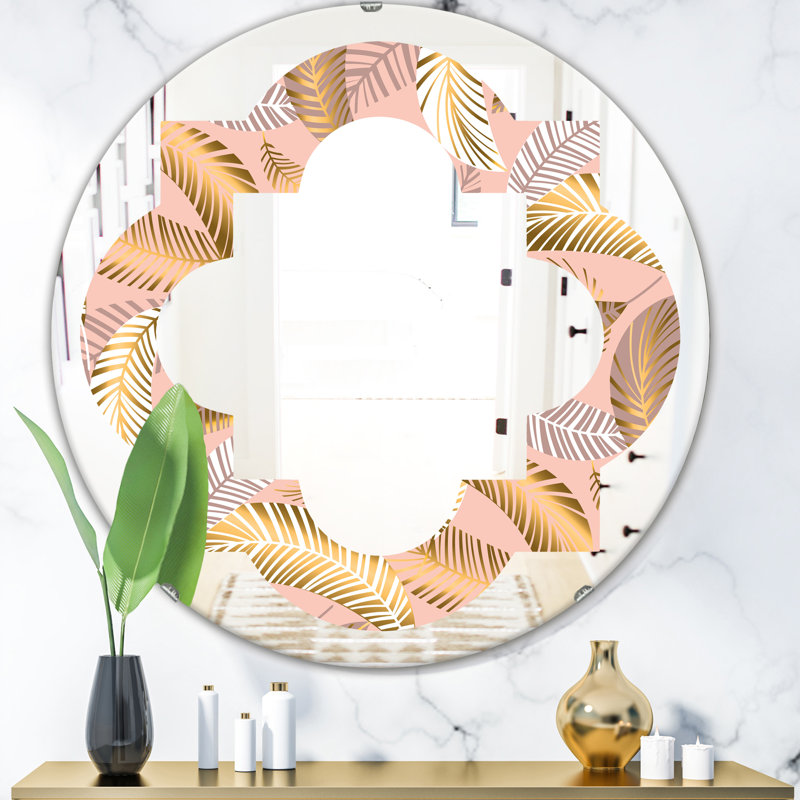 Miroir mural éclectique Quatrefoil, H 23,6 po x l 23,6 po