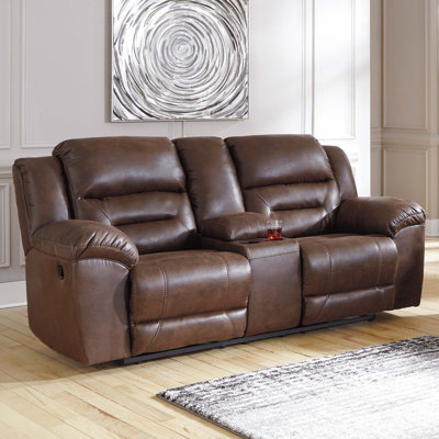 Jaydene 82'' Faux Leather Reclining Loveseat