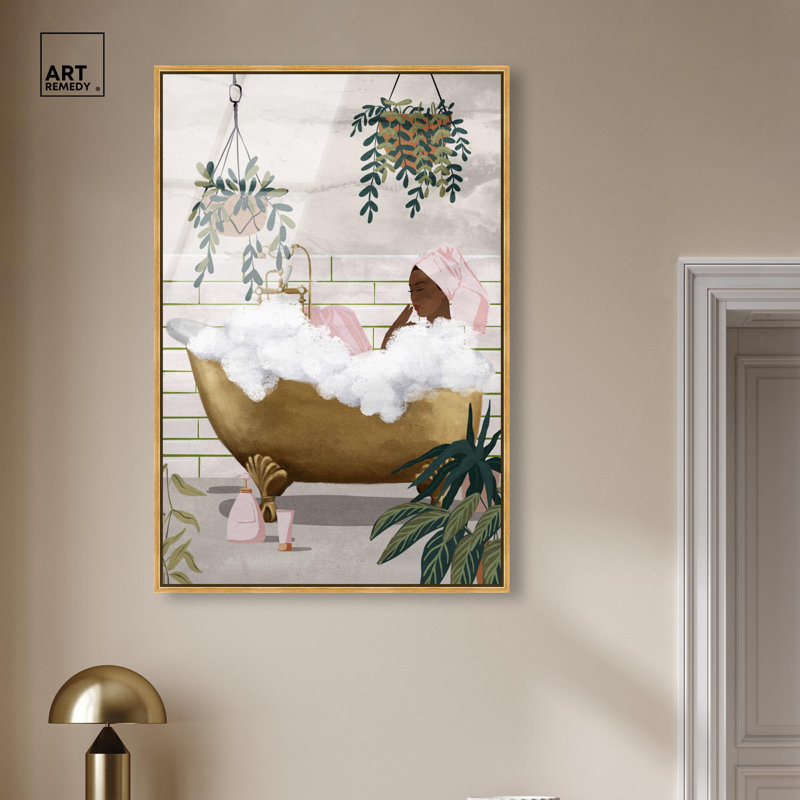 Salle de bain Botanical Bathtime Lounge, H 46 po x l 31 po, Doré