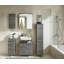 Quickset 928 60cm Single Bathroom Vanity Base Only in Replica Graphite
