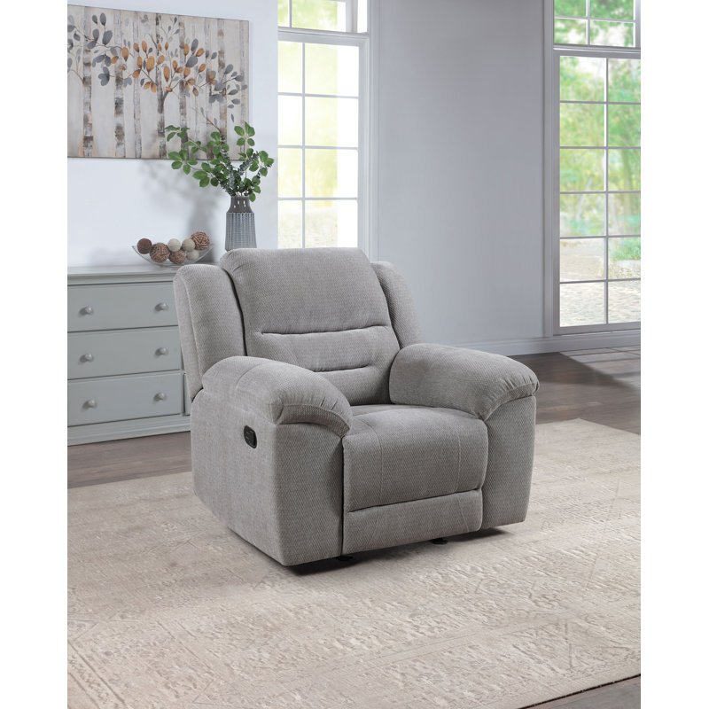 Fauteuil oscillant inclinable en chenille Rodden gris