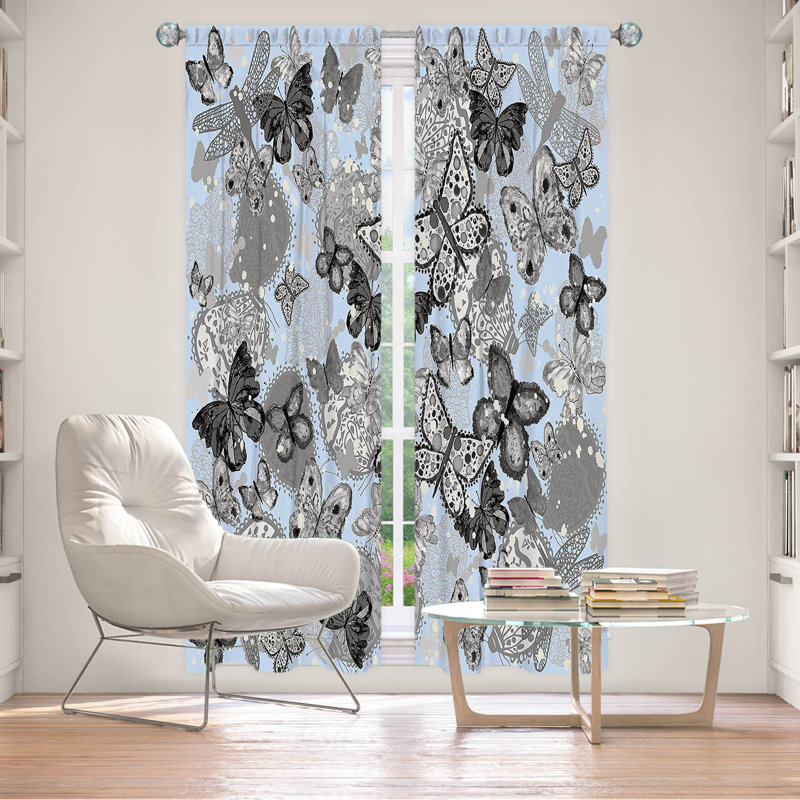 Ensemble de rideaux en polyester 2 pièces, L 20 po x L 52 po