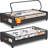 Under Bed Storage With Wheels 2Pack Storage Containers With Clear Window&Label Under Bed Drawers Rolling Under Bed Storage For Clothes,Shoes, Blankets