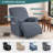 Harriet Recliner Chair Covers 3 Pieces Box Cushion Sofa Slipcovers Stretch Polyester Armchair Couch Cover with Pockets-1936507848