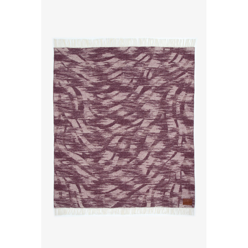 RC Throws Abstract Throw Blanket, BURGUNDY