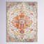 Tapis décoratif de style oriental beige / bleu sarcelle Hillsby-33034483