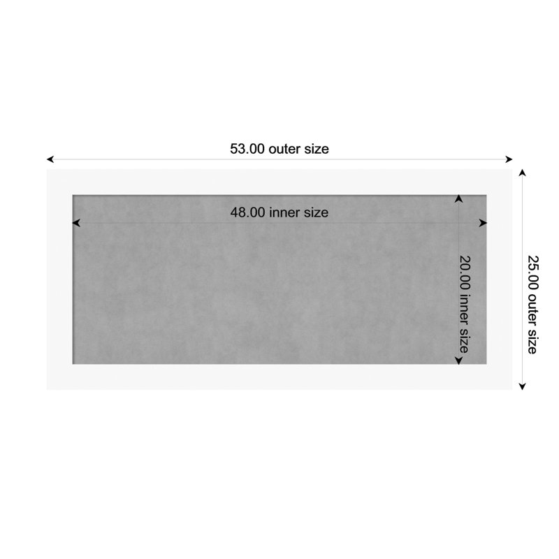 Magnetic Metal Magnetic, 25" H x 53" W