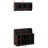Hall Tree With Bench, Shoe Storage Bench With Wall Mounted Coat Rack, Hall Tree Entryway Organizer With Shelves And 4 Hook-6635580