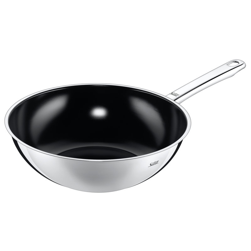 Wuhan 28cm Non-Stick Stainless Steel Wok