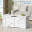 Banc de rangement 39,4 "avec 2 charnières de sécurité, colonne romaine de style campagnard-1415255704