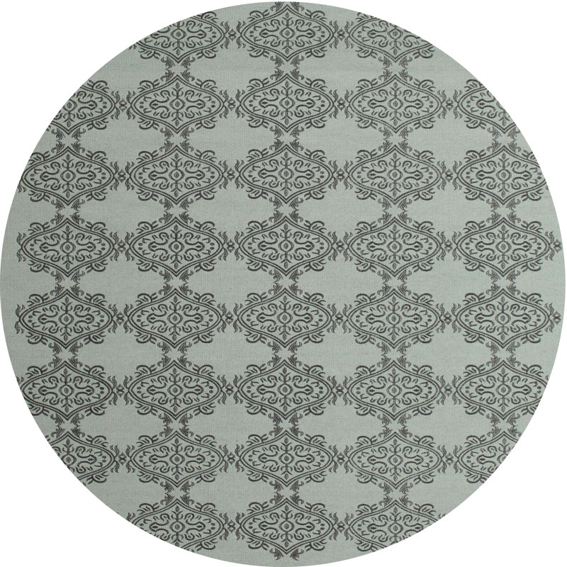 Tapis gris zone contemporaine, Rond 3 pi
