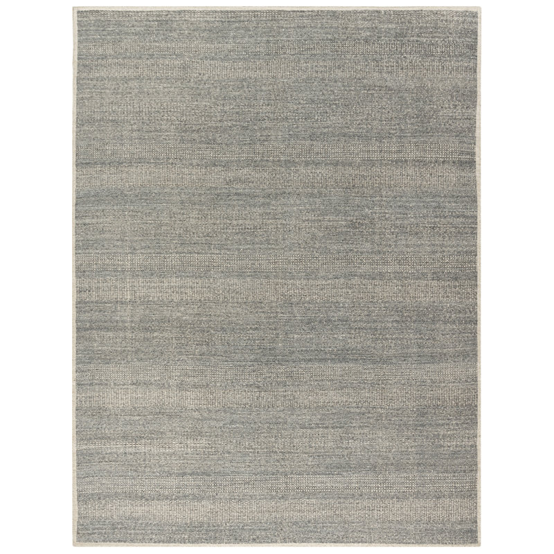 Zoe Rose Hi Lo Area Rug in Gray/Ivory