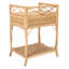 Table de chevet élégante Boan Coastal - l 18,5 po en osier et bois avec tiroir et design chic-1812852760
