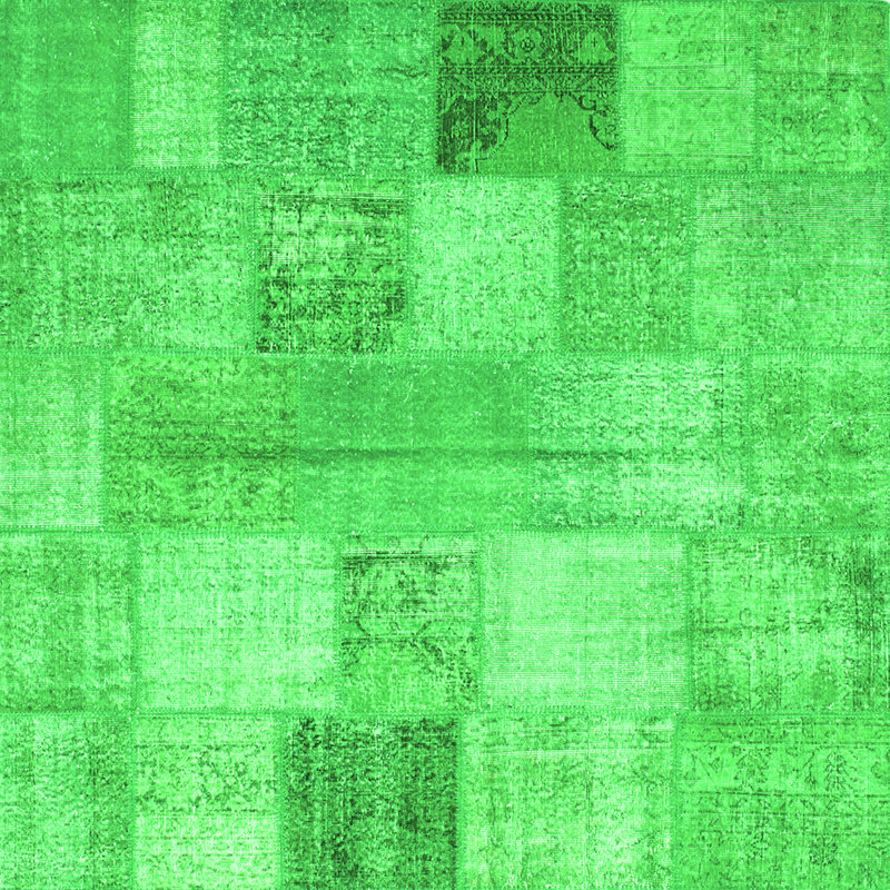 Performance Patchwork Indoor Rug, Square 3'