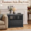Mobilier de cage pour chien - Niche décorative pour petits et moyens chiens-14195799-13396788