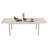 97.2"L Extendable Aluminum Outdoor Patio Dining Table-1451773250