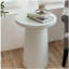 Table d'appoint d'extérieur H 24 po MGO Terrazzo, blanc