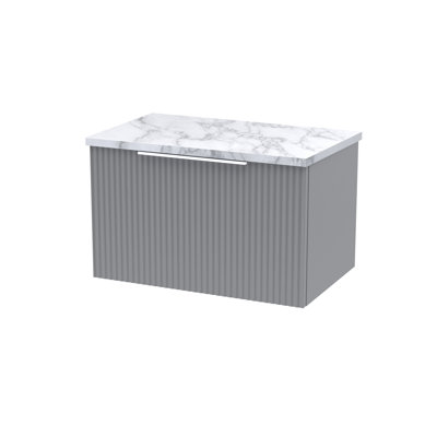Fluted 60.5cm Single Bathroom Vanity Base Only