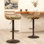 Swivel Bar Stools Set of 2 Adjustable Counter Height Chairs with Footrest for Kitchen, Dining Room