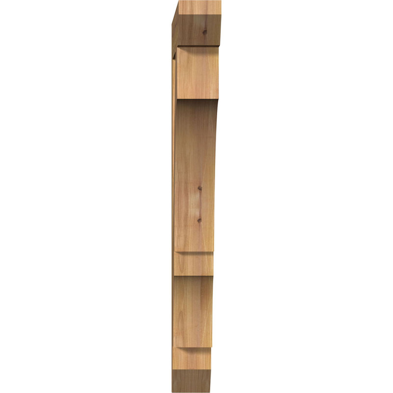 Support latté l 3 3 1/2 po x P 22 po x H 34 po, cèdre rouge de l'Ouest, H 34 po x l 3,5 po x P 22 po, Cèdre rouge, Lisse