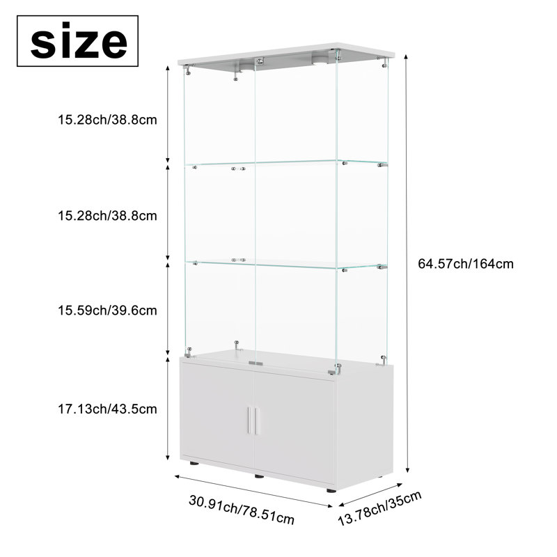 Display Cabinet, White