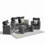 4-Piece Wicker Patio Conversation Set-2134639264