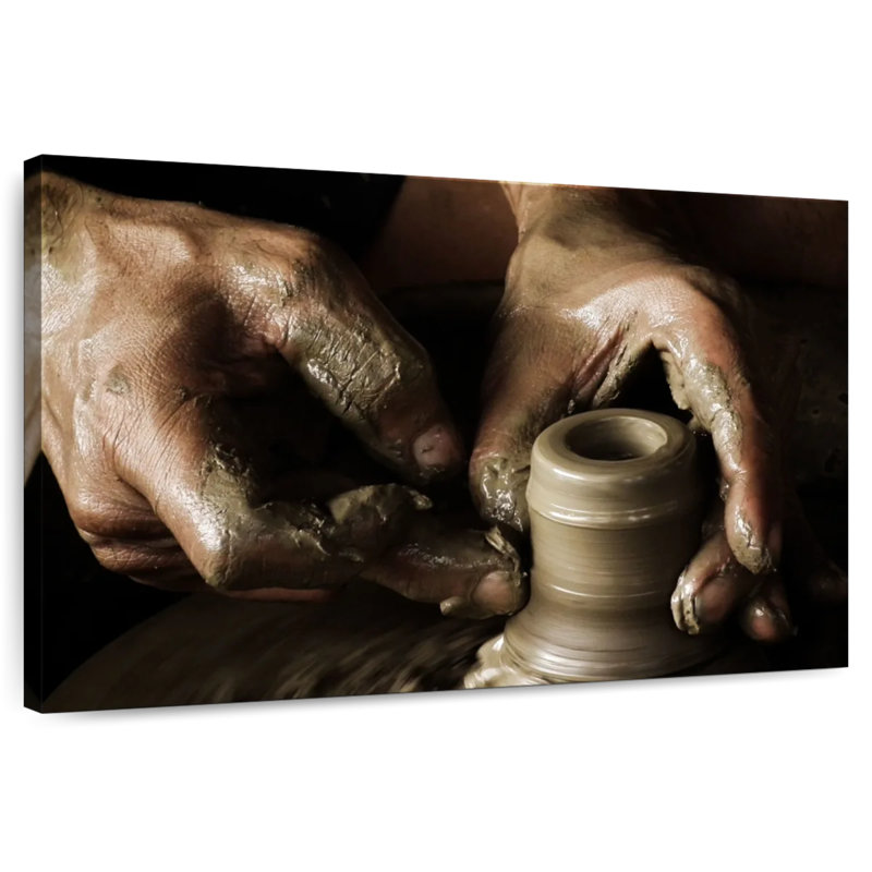 Senne Skillful Potter Hands, 20" H x 30" W