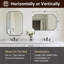 Miroir de salle de bain Modern Cadre en acier inoxydable-842675707-864994806
