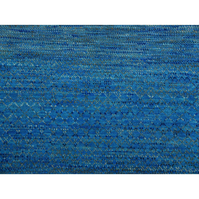 Rhyon One-of-a-Kind Rectangle 8'2" X 10'0" New Age Area Rug in Blue