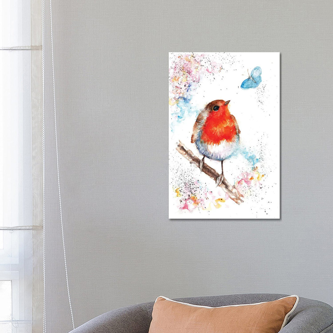Robin And Small Blue
