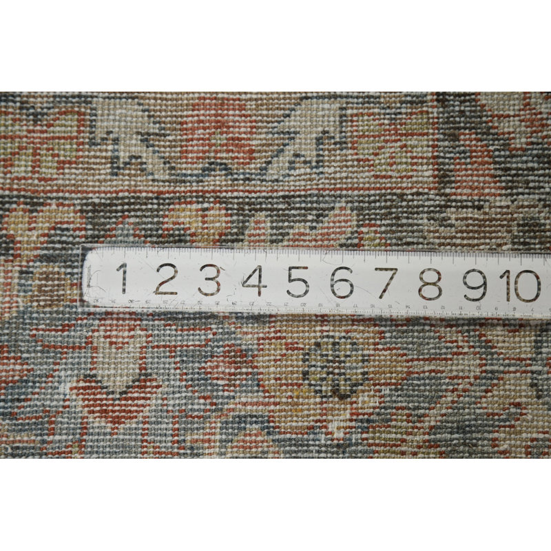 Tapis traditionnel à teinture végétale pré-1900 9 x 12
