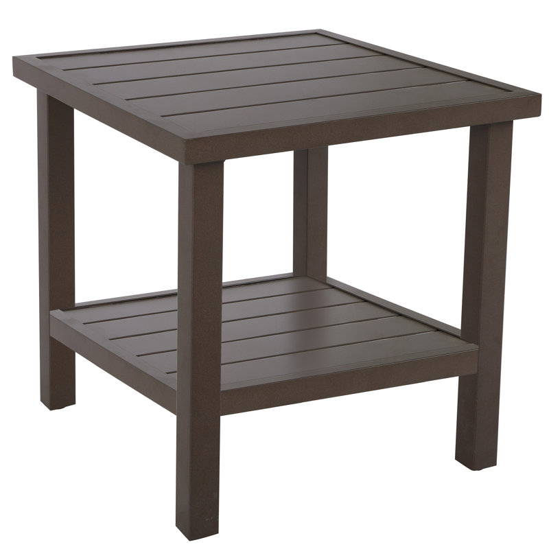 Table basse d'extérieur avec compartiment de rangement