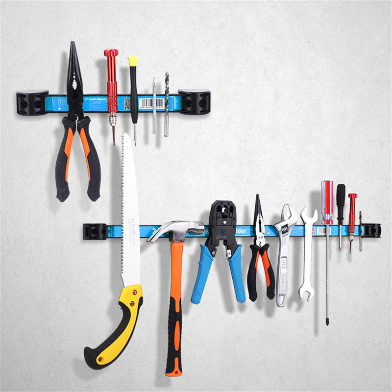Organisateur d'outils puissant, H 0,88 po x l 18 po x P 0,5 po, Bleu