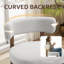 Chaise d'appoint rembourrée en bois massif-1847099154