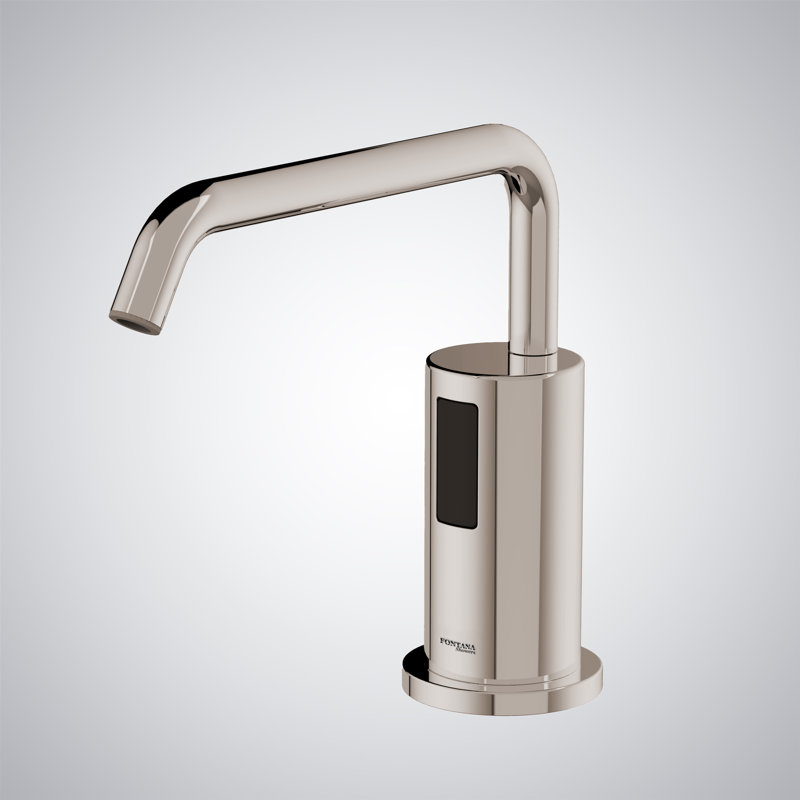 Distributeur de savon liquide automatique commercial Milan, Nickel brossé
