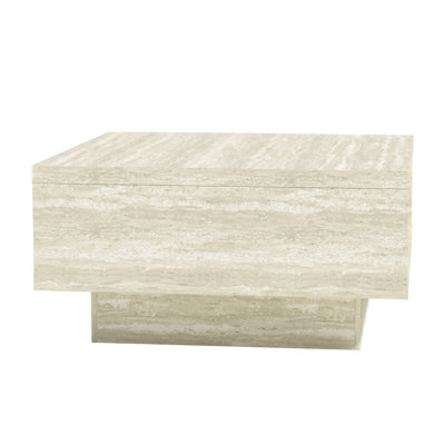 Caomhan Pedestal Coffee Table with Storage