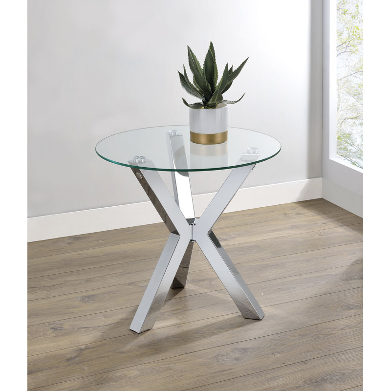 Table de bout en verre trempé Simmonds