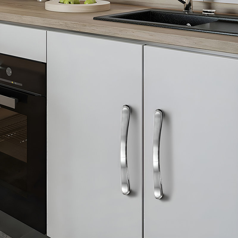 2Pcs Silver Furniture Handles, 128mm