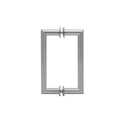 Poignée à tirer ronde de la série FHC PHM6X6BN, matériau laiton, 6 po d'un centre à l'autre, épaisseur du verre de 1/4 po à 1/2 po, finition nickel brossé