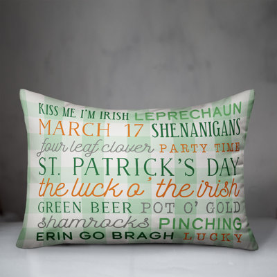 Spun Polyester Reversible Throw Pillow