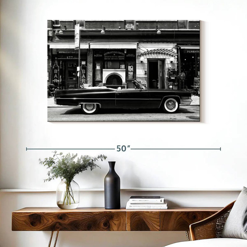 Mehar noir Cadillac, H 26 po x l 39 po