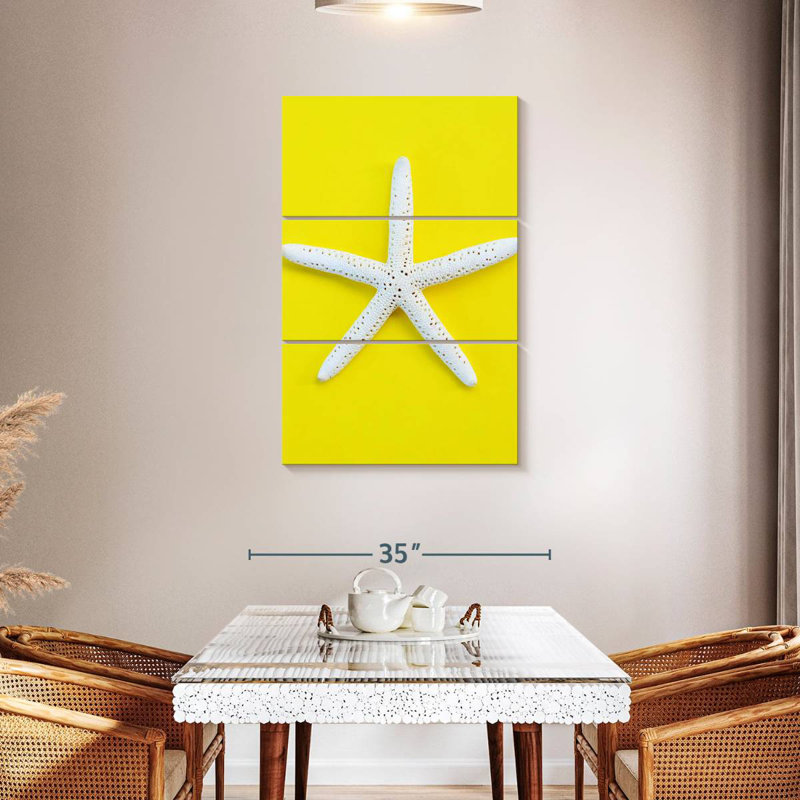 Brampt White Sea Star, 45" H x 28" W