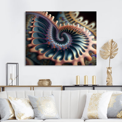 «Turquoise Fractal Mystery», reproduction sur toile