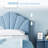 Twin Bed Frame, Velvet Upholstered Platform Bed Frame With Height Adjustable Headboard-110712512