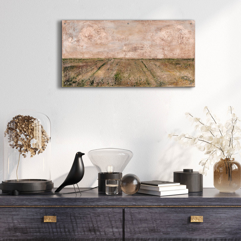 «Home On The Range» par Ashley Bradley, art mural en verre acrylique, H 24 po x l 48 po