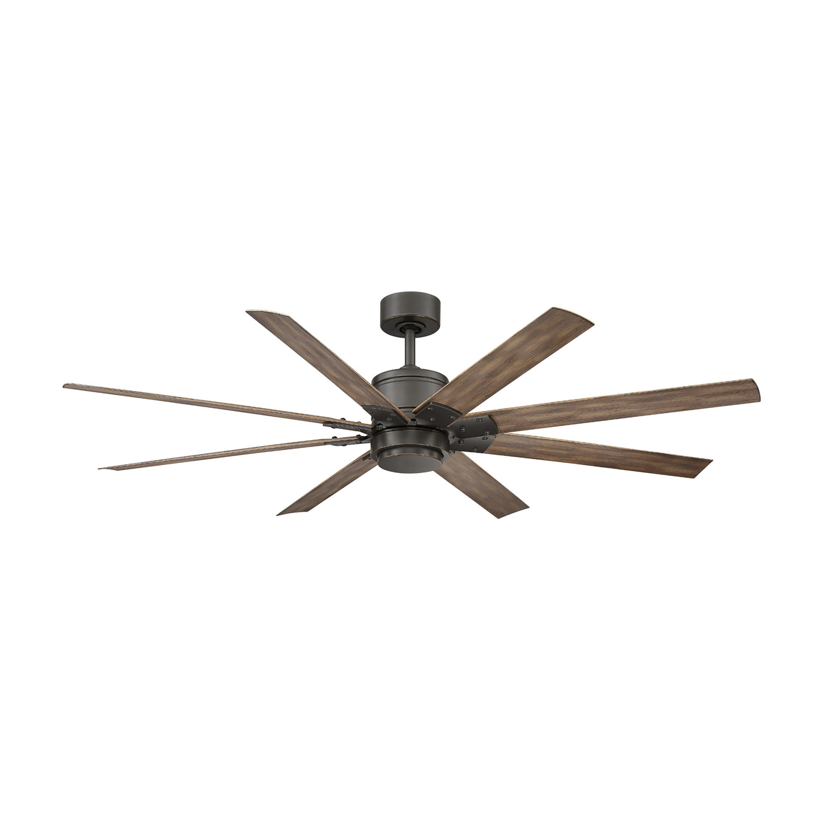 Renegade 8 - Blade Outdoor / Indoor Smart Ceiling Fan with Remote Control and LED Light Kit Included, Works With Alexa and iOS or Android App