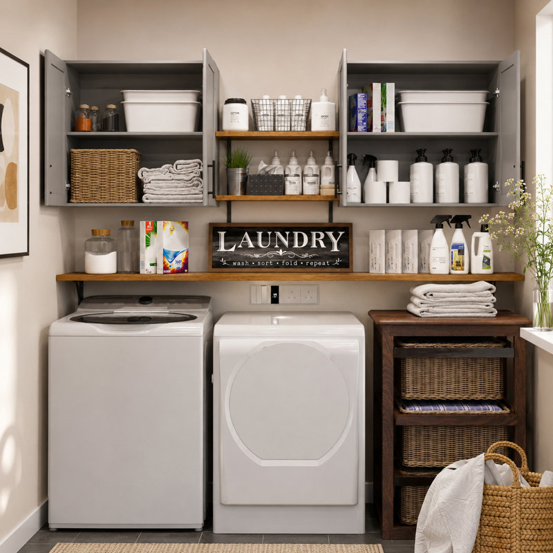 Armoire murale de cuisine 48 ", Gris